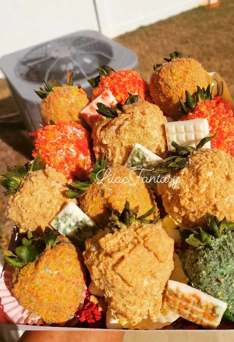 Chocolate covered strawberries by pastry chef Lilac