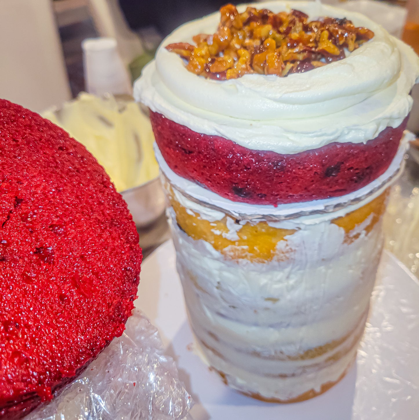 2 teir/ Double Barrel Custom Cake(6-inch)