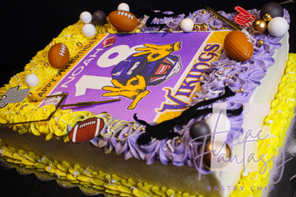 2 Layer 1/4 Custom Sheet Cake