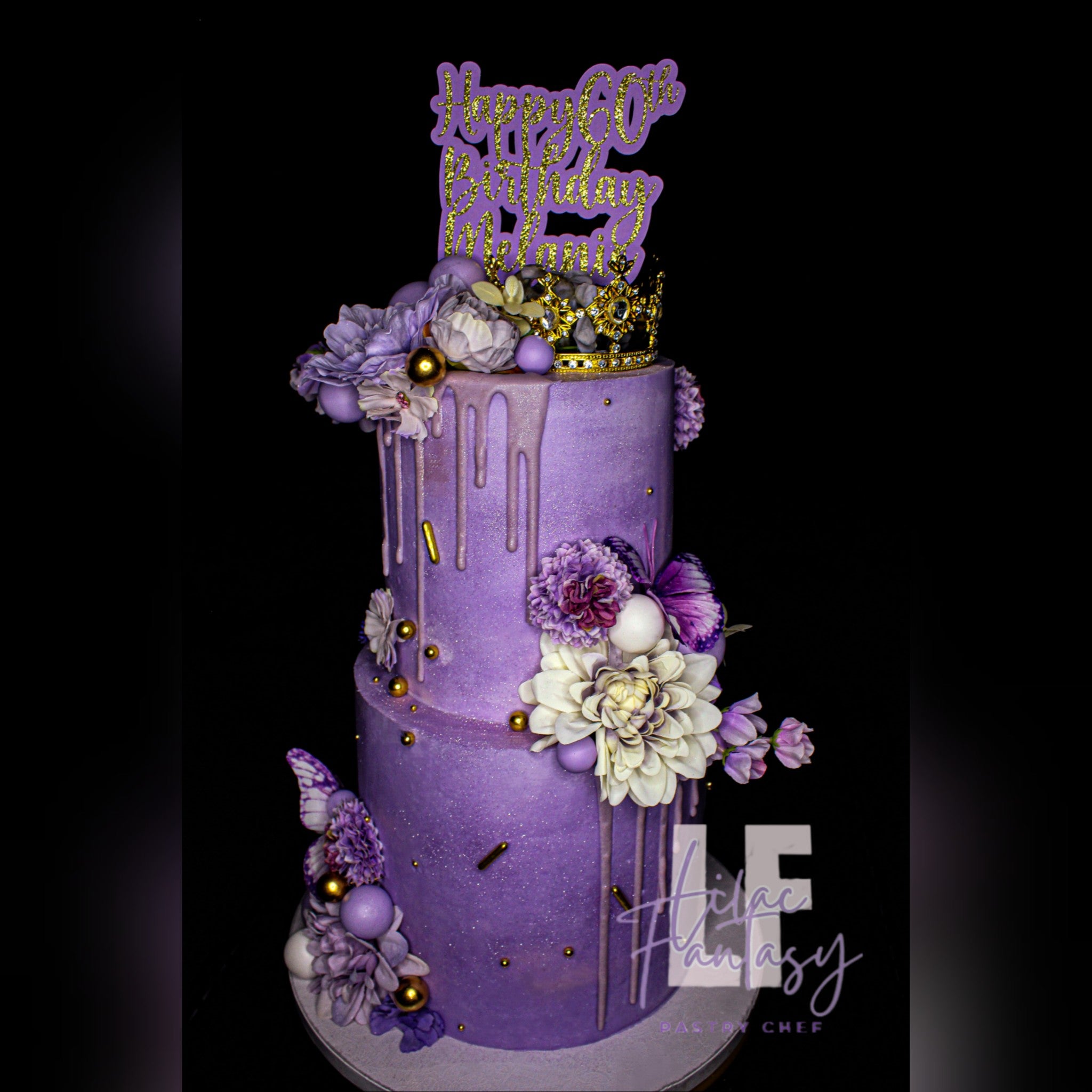 Pastry Chef Lilac|Two Tier / 6- & 8-inch Cakes Charlotte, NC